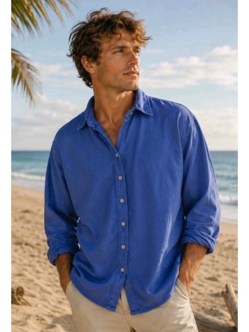 Vintage Seabreeze of California Mens Shirt Beach USA Cotton Heavyweight Xl Purpl